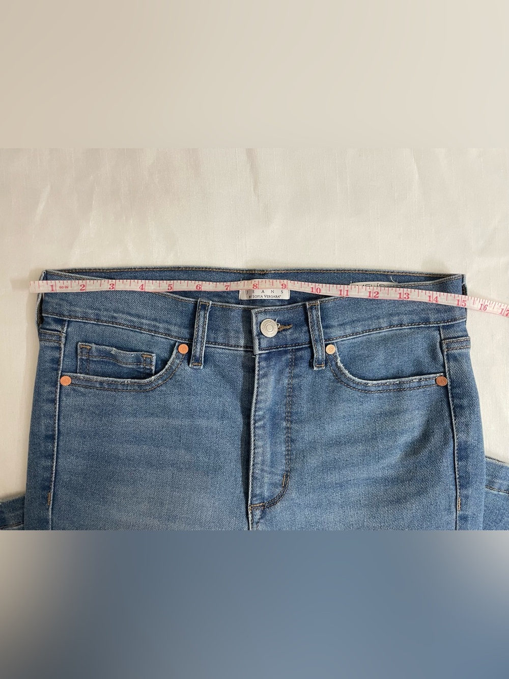 Sofía by Sofia Vergara Women’s Mid-Blue High-Rise Melisa Flare Jeans Size 4 - Picture 6 of 13